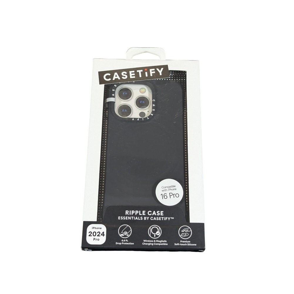 Aa7N Casetify Ripple Case Essential w/ Magsafe for iPhone 16 Pro (6.3")‎ - Black